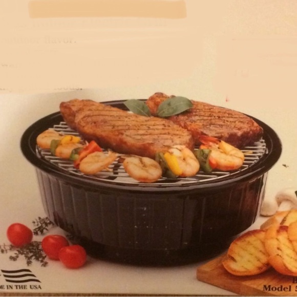 Rival Kitchen Rival Indoor Crock Grill Smokeless Electric Grill